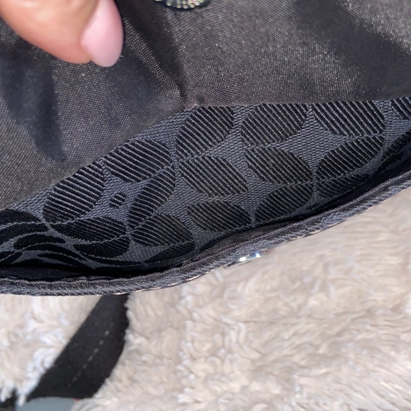 Fossil & Vera Bradley 2 crossbody black canvas and floral print EUC - Picture 11 of 16